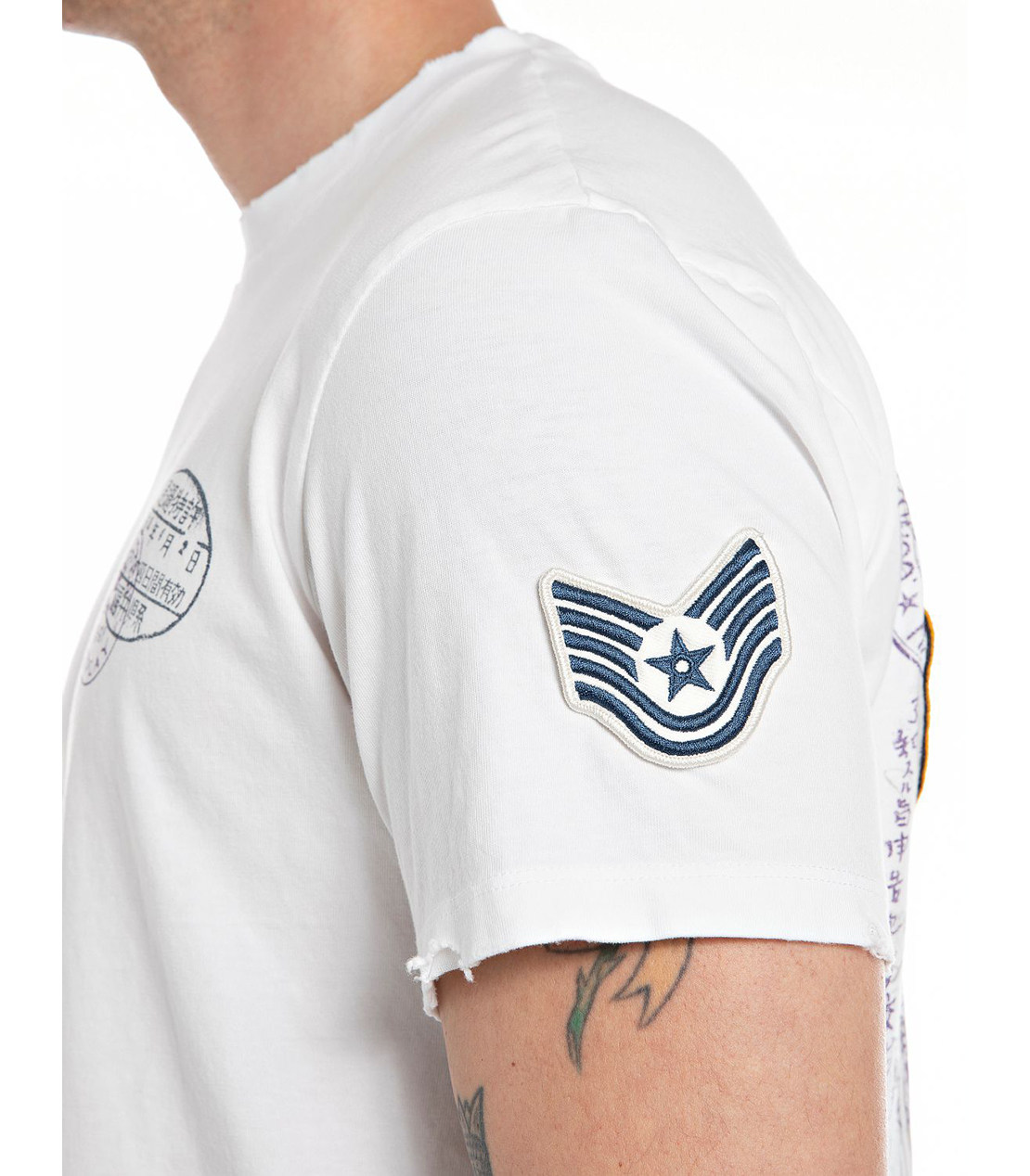 ヘビーコットンジャージーオリエンタルプリントTシャツ 詳細画像 ホワイト 4